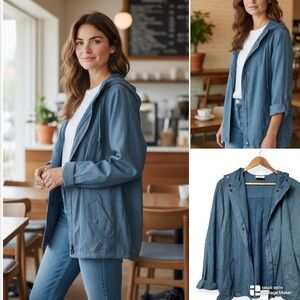 Akris Punto Women's Blue chambray Jacket